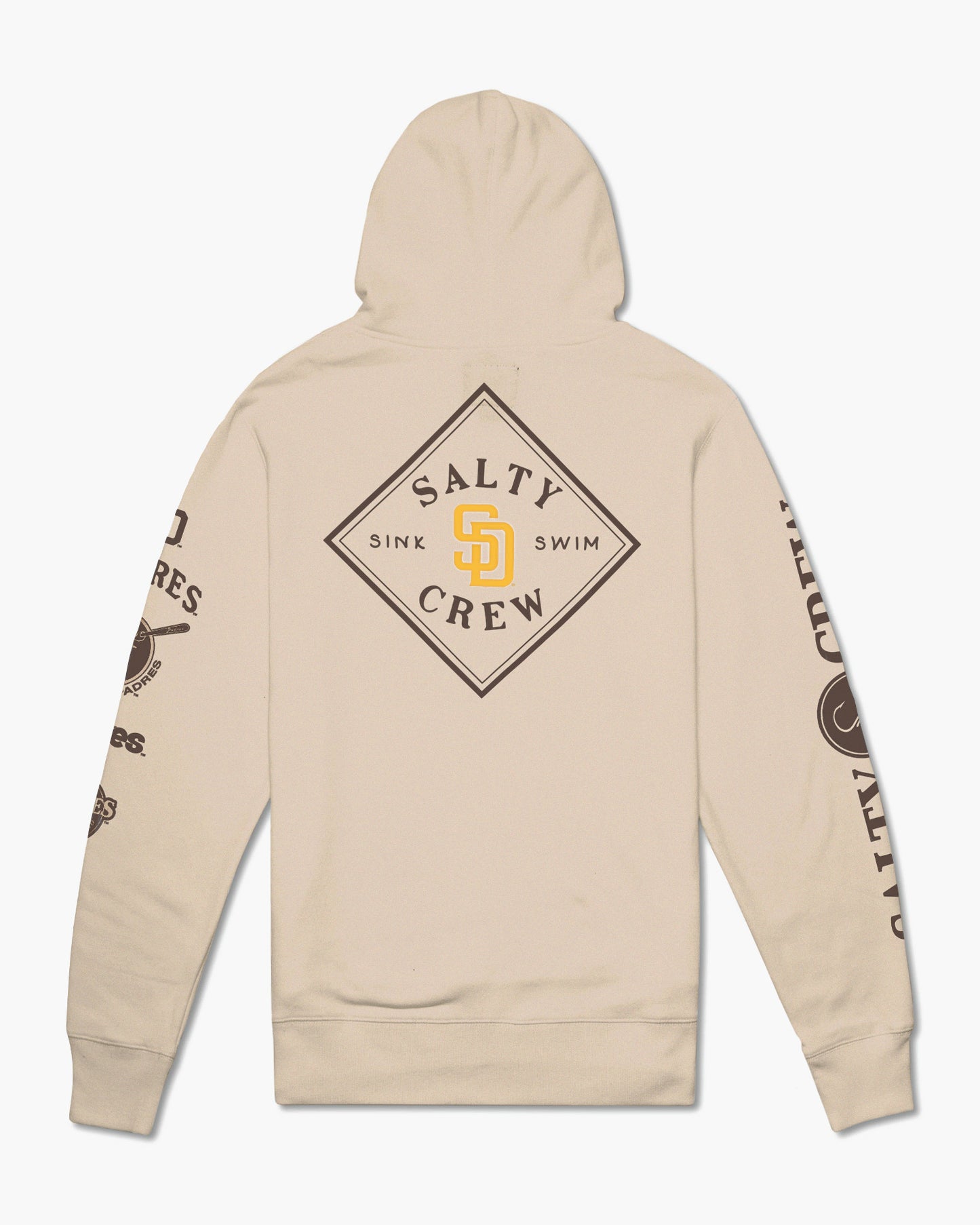 Salty Crew X Padres Sandstone Hoodie Back