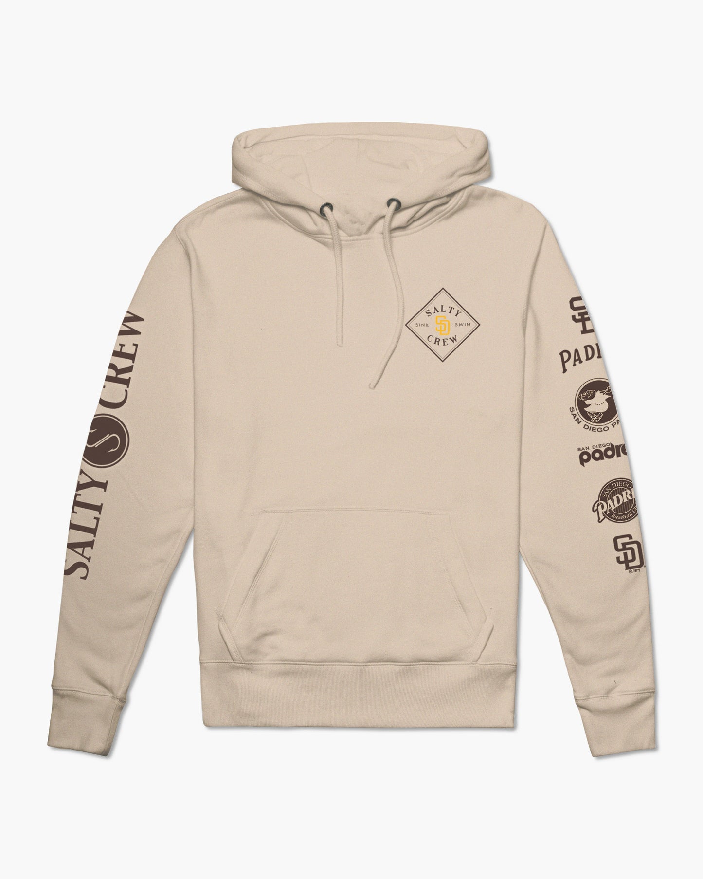 Salty Crew X Padres Sandstone Hoodie Front