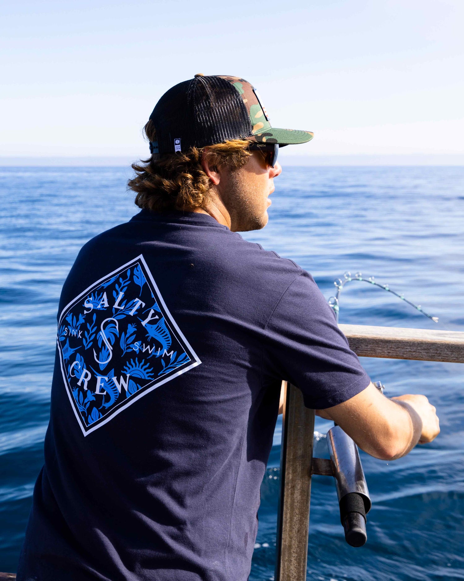 Tippet Shores Navy S/S Premium Tee