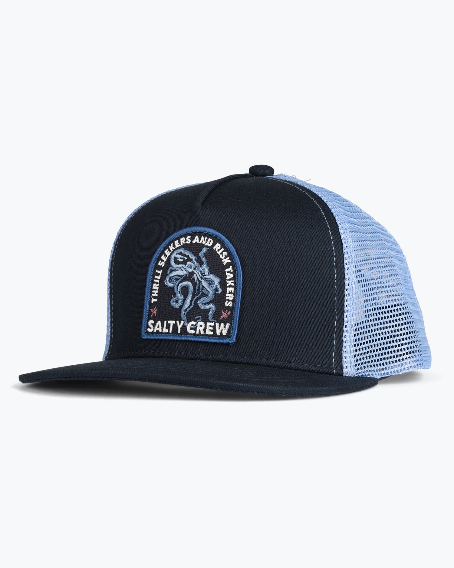 front view of Tropics Boys Navy/Sea Blue Trucker