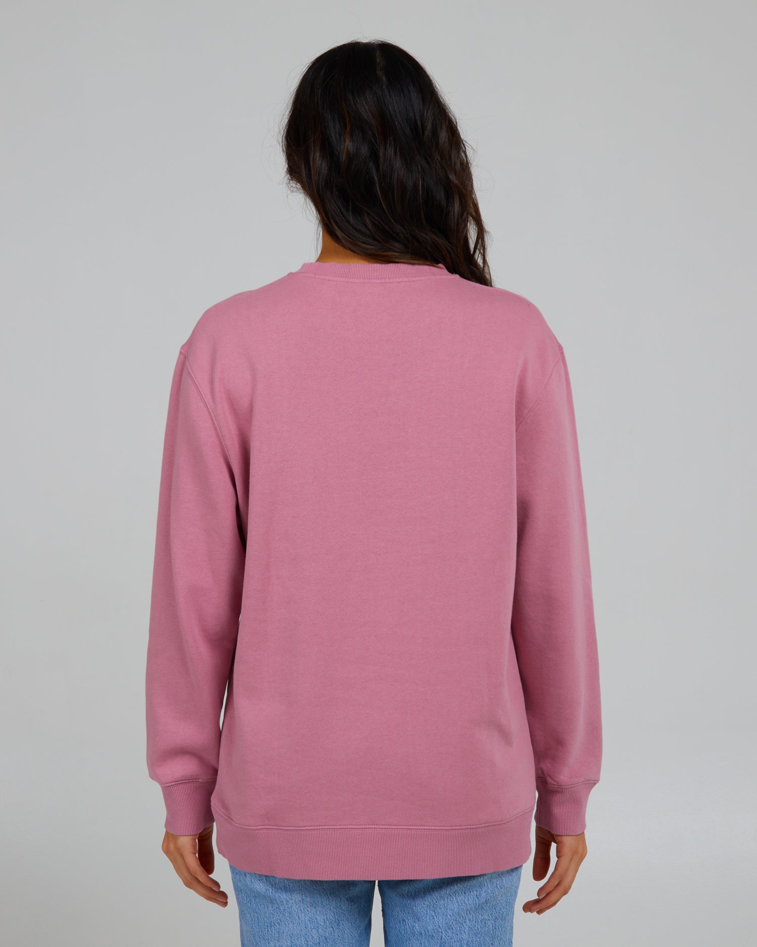 back view of Big Wave Warm Lilac Crew