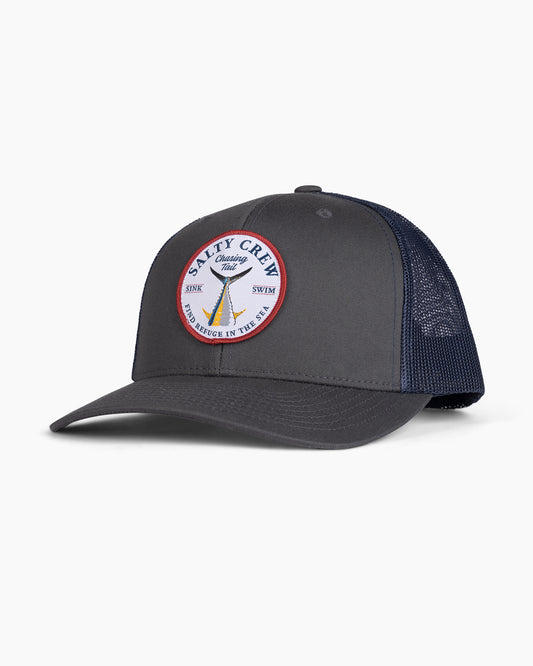 front view of Bottom Dweller Retro Trucker Charcoal/Navy