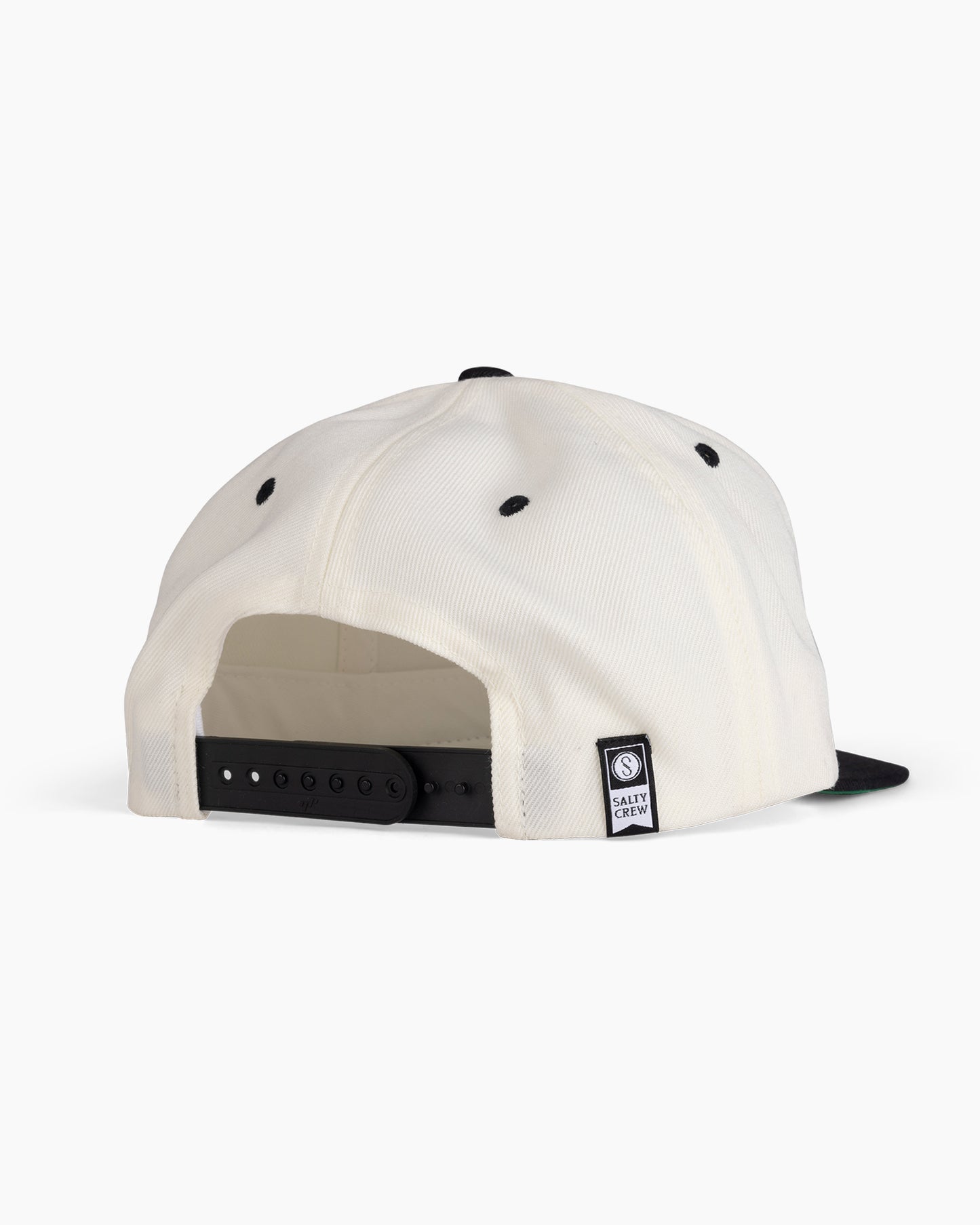 back view of Bruce Natural/Black 6 Panel 