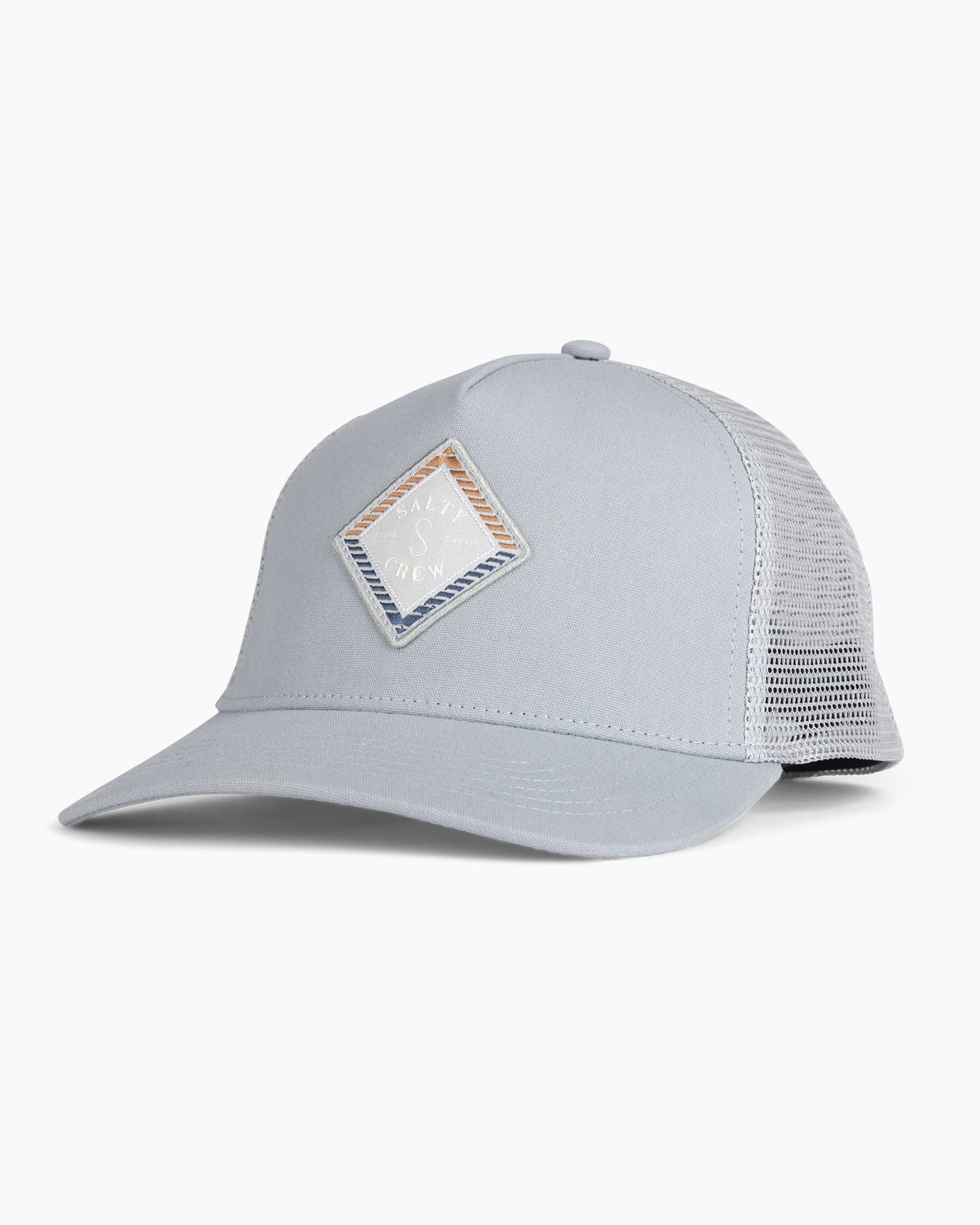 front view of Faded Light Slate Retro Trucker