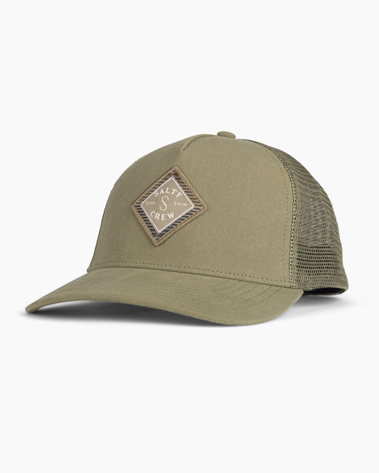 front view of Faded Olive Retro Trucker