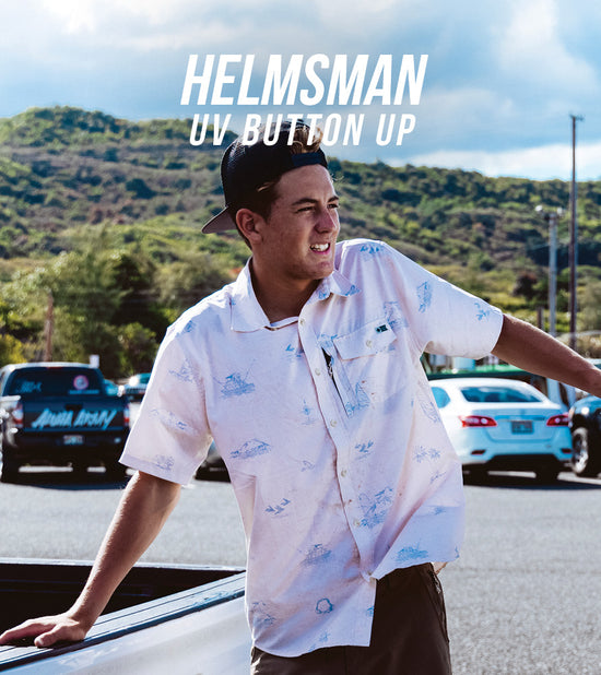 Salty Crew Men's Helmsman UV Button Up- Shop Now