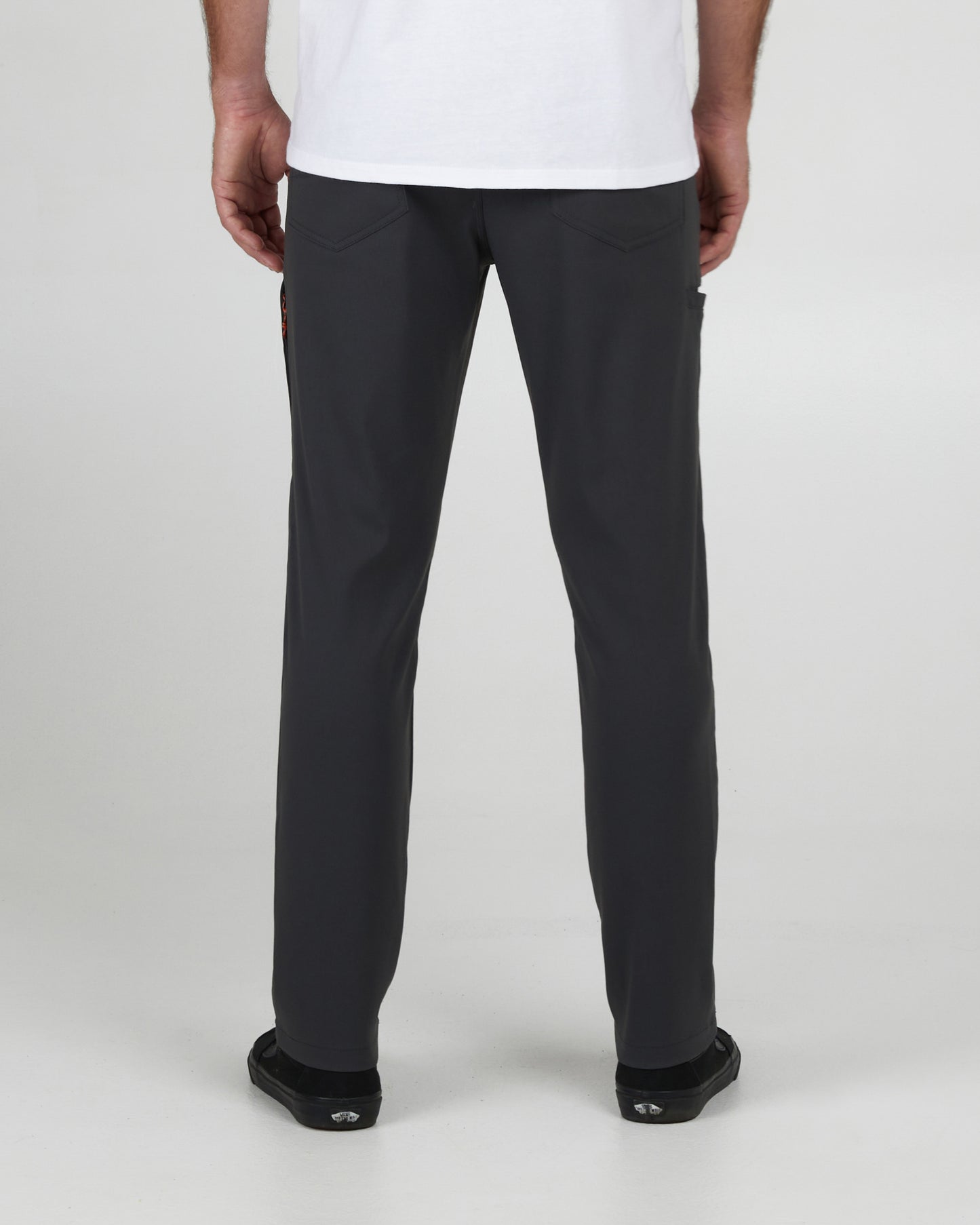 back view of Midway Charcoal Tech Pant