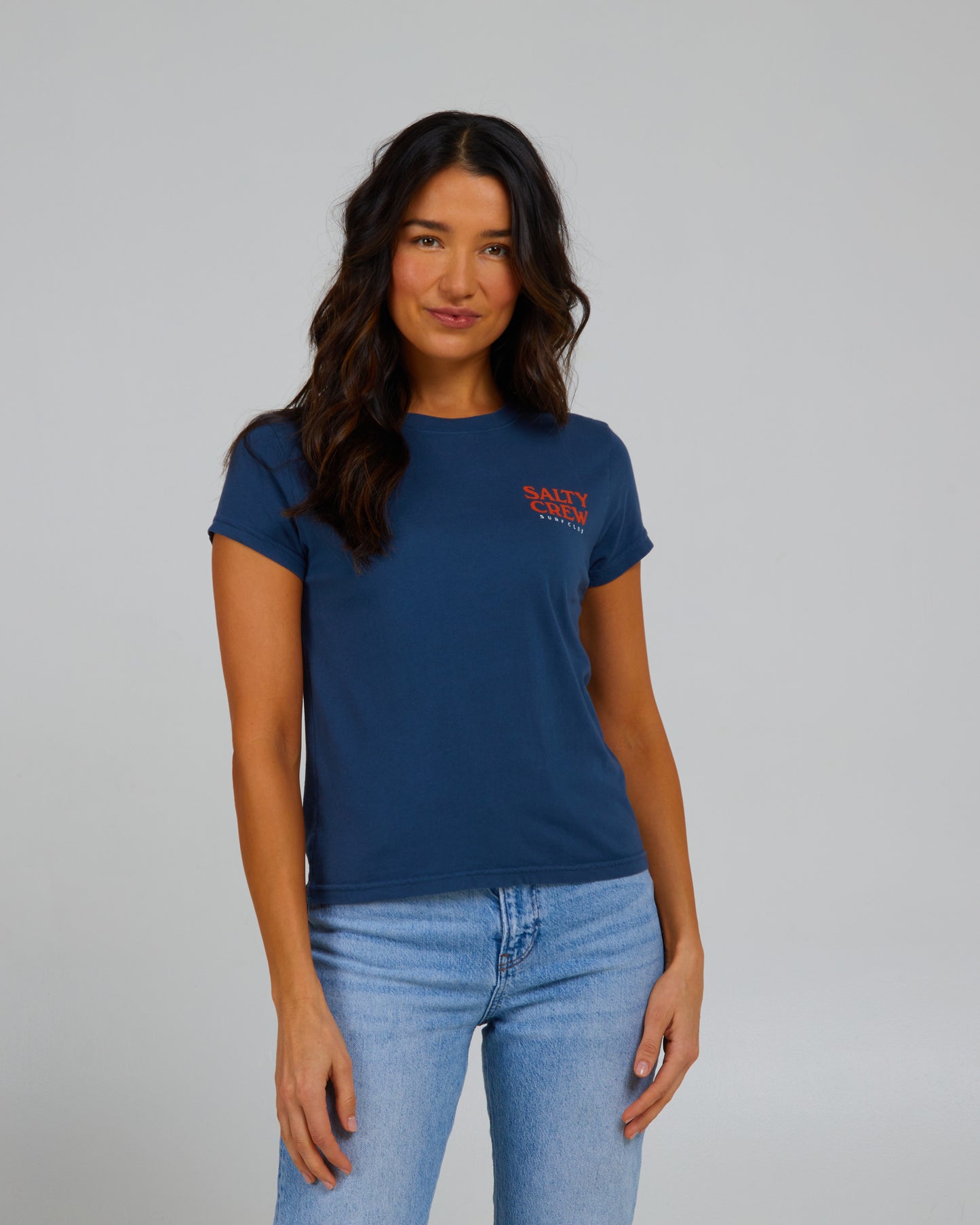 front view of Surf Check Denim Modern Tee