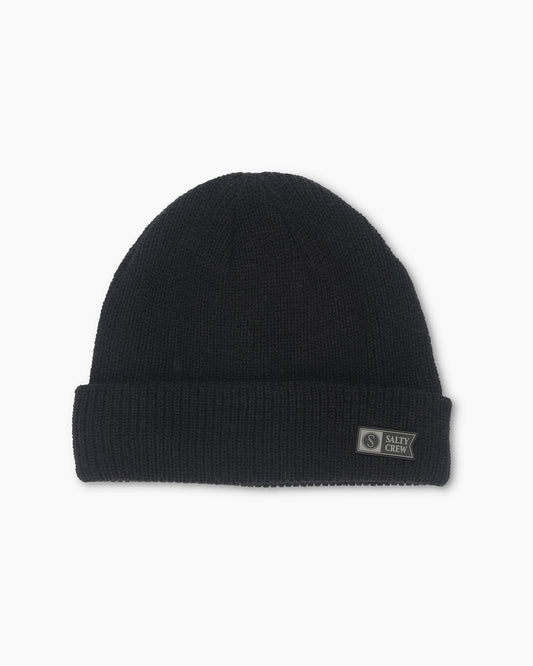 front view of Swellter Black Beanie