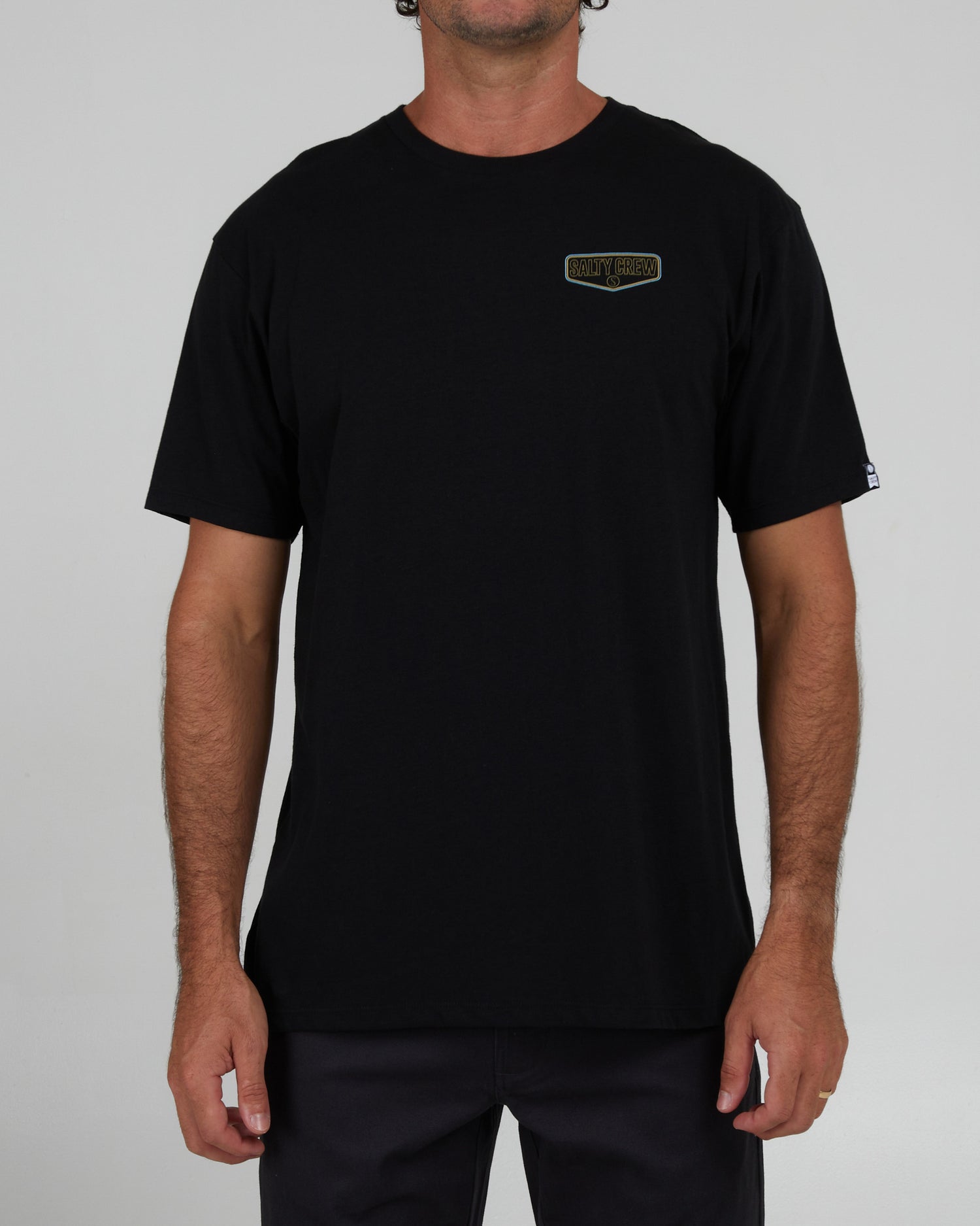 front view of Undertow Black S/S Premium Tee