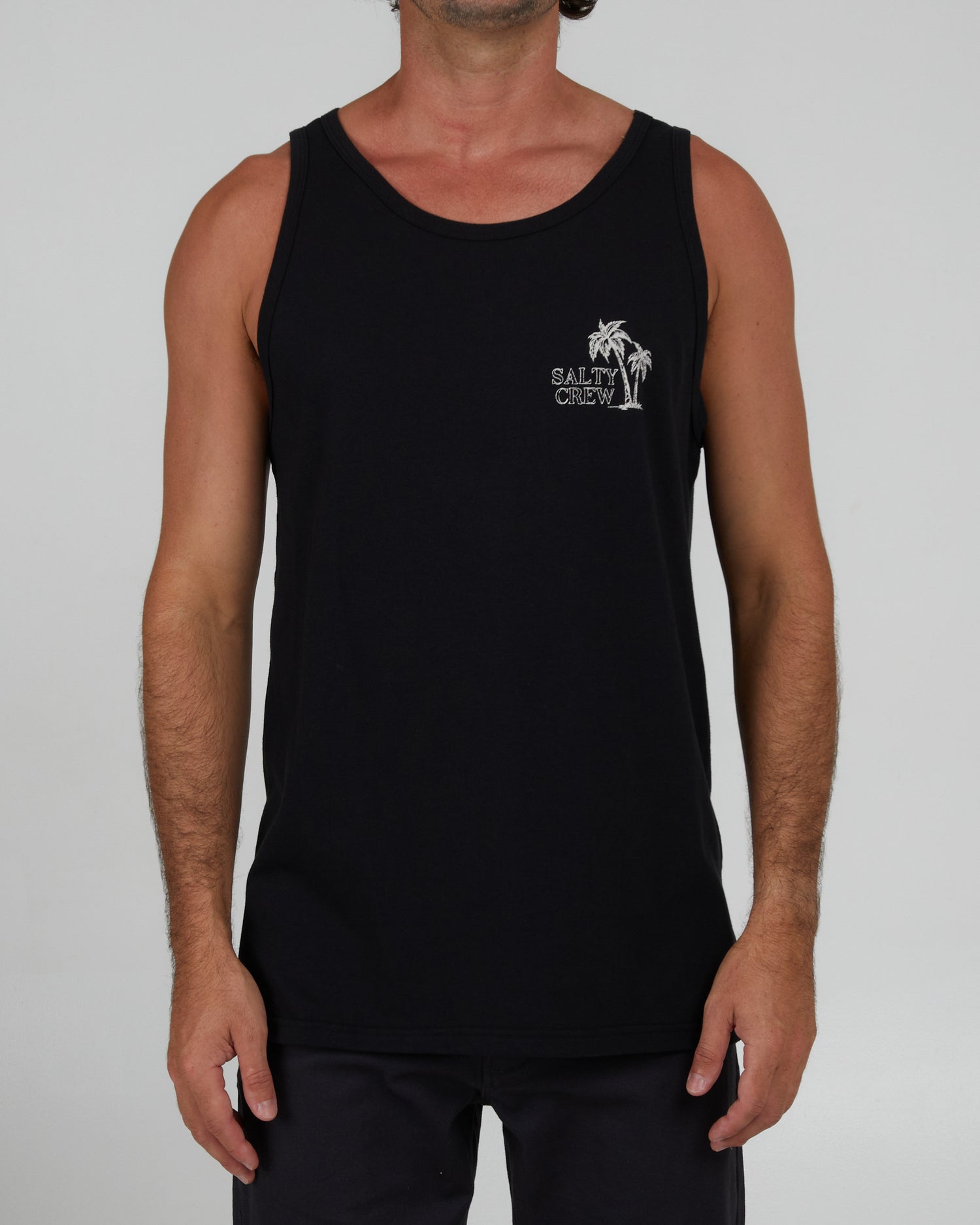 front view of Unwind Black Tank